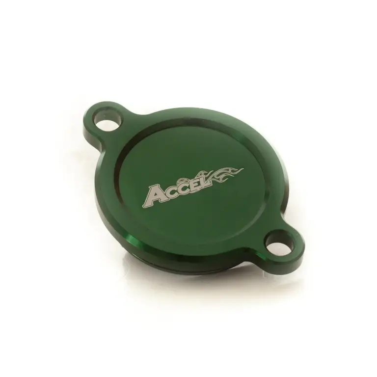 ACCEL víčko olejového filtru barva zelená - KAWASAKI Nejlepší Cena