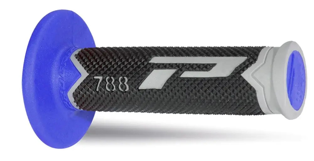 PROGRIP gripy PG788 OFF ROAD (22+25mm, délka 115mm) barva šedá/černá/modrá (trojsměs) (788-215) Cenový Hit