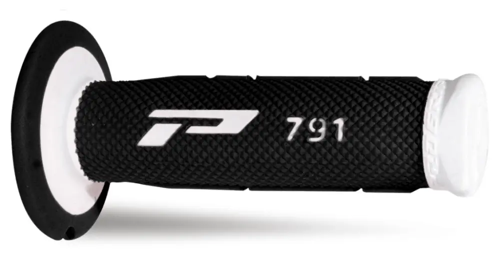 Cenový Hit PROGRIP gripy PG791 OFF ROAD (22+25mm, délka 115mm) barva bílá/černá (dvousložkový) (791-137)