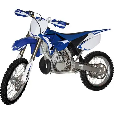 Bezpečná Platba UFO boční tabulky na startovací číslo YAMAHA YZ 125/250 02-14 restyling barva bílá
