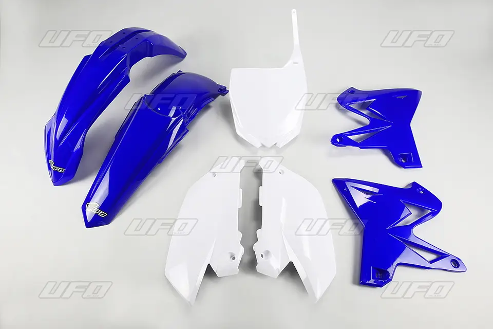Nakupujte Hned UFO kompletní sada plastů YAMAHA YZ 125 / 250 '02-'14 restyling barva OEM (modrá/bílá) (YA312E999)