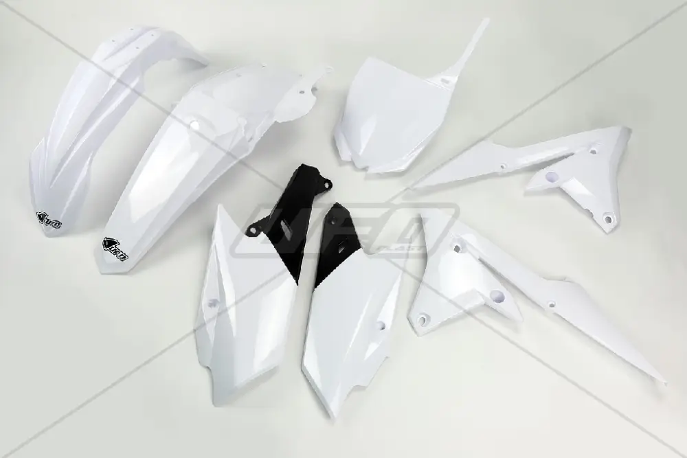 Autentický UFO kompletní sada plastů YAMAHA YZF 250 '14-'18, YZF 450 '14-'17 barva bílá (YA318E046)
