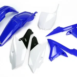 Expresní Doručení UFO kompletní sada plastů YAMAHA YZF 250 14-18, YZF 450 14-17 barva OEM 18 (modrá/bílá/černá) (YA318E999K)