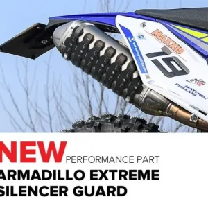 Akční Cena POLISPORT univerzální kryt výfuku ARMADILLO EXTREM SILENCER GUARD barva červená (8484100004)