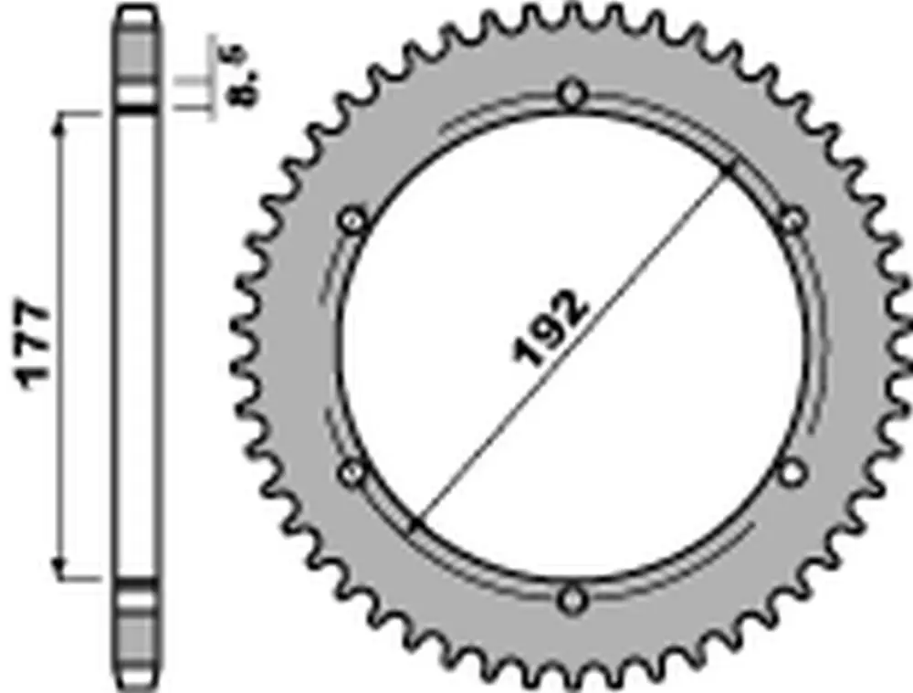 Odeslání Ihned PBR rozeta 223 51 C45 HUSQVARNA WR 250 '83-'84, WR/CR 250 '80, WR 350 '81-'88, WR/CR 400 '81-'89, CR 400/430 '81-'83 (JTR223.51) (ŁAŃC. 520) (MADE IN ITALY)