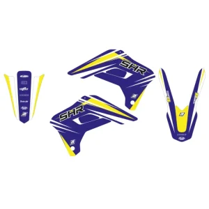 Vrácení Zdarma BLACKBIRD sada samolepek (dýhy) SHERCO SE/SEF 13-16, DREAM 4 barva modrá/žlutá (nahrazuje E2E00L)