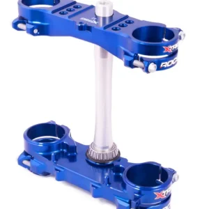 Výprodej XTRIG vzpěry předního zavěšení ROCS TECH TRIPLE CLAMPS YAMAHA YZ 125 15-26; FANTIC XX 125 21-26 (OFFSET 25mm) barva modrá