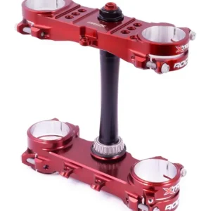 Značkový XTRIG vzpěry předního zavěšení ROCS PRO TRIPLE CLAMPS KYB FACTORY KIT KTM SX/EXC 14-22; SX-F/EXC-F/TPI 15-22; GAS GAS EC/ECF/MC/MCF 21-22; HUSQVARNA FC/FE/TC/TE/TEI 17-23 (OFFSET 20mm-22mm) barva X-TRIG BROWN