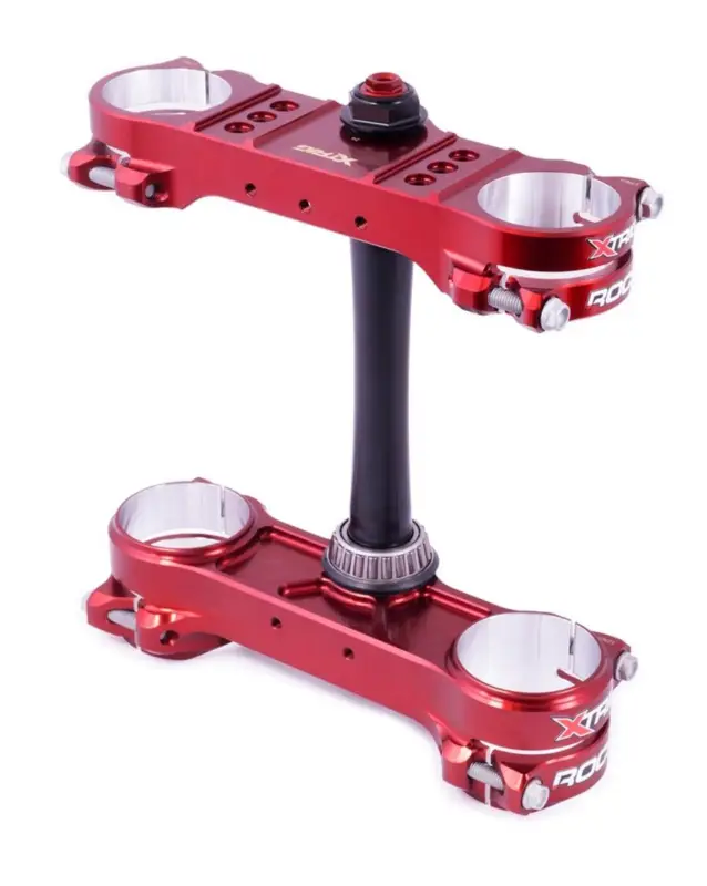 XTRIG vzpěry předního zavěšení ROCS PRO TRIPLE CLAMPS KTM SX/SX-F 125/250/350/450 13-22; EXC/EXC-F 14-23; HUSQVARNA 14-22; GAS GAS EC/ECF/MC/MCF 21-23 M12 (OFFSET 22mm-24mm) barva X-TRIG BROWN Cenová Bomba