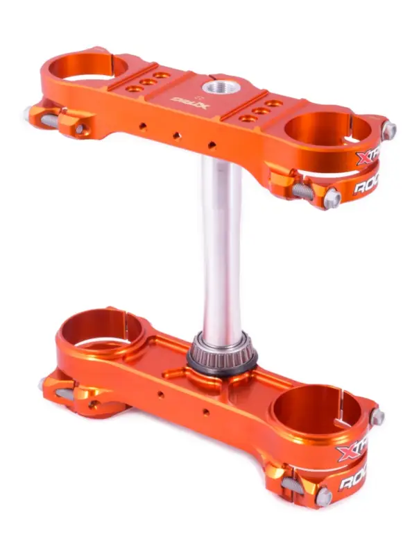 Levný XTRIG vzpěry předního zavěšení ROCS TECH TRIPLE CLAMPS KTM SX/SX-F 13-; EXC; HUSQVARNA 14-22; GAS GAS 21-22 (OFFSET 22mm) barva oranžová
