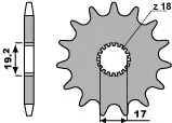 PBR řetězové kolo přední 515 11 GARELLI 50 '86-'91 (řetěz 415) (MADE IN ITALY) Dokud Zásoby Vydrží