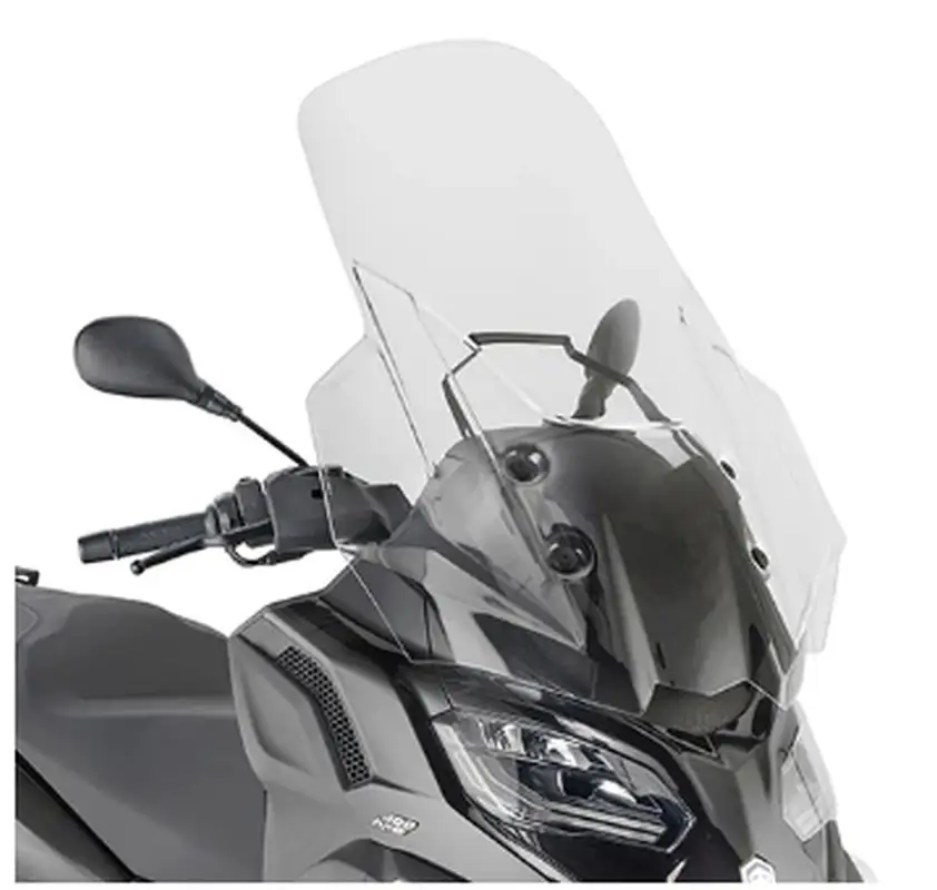 Akční Cena KAPPA plexi štít PIAGGIO MP3 HPE 400/400 SPORT/530 EXCLUSIVE 22-25, 71,5 X 65 cm (výška X šířka) průhledný