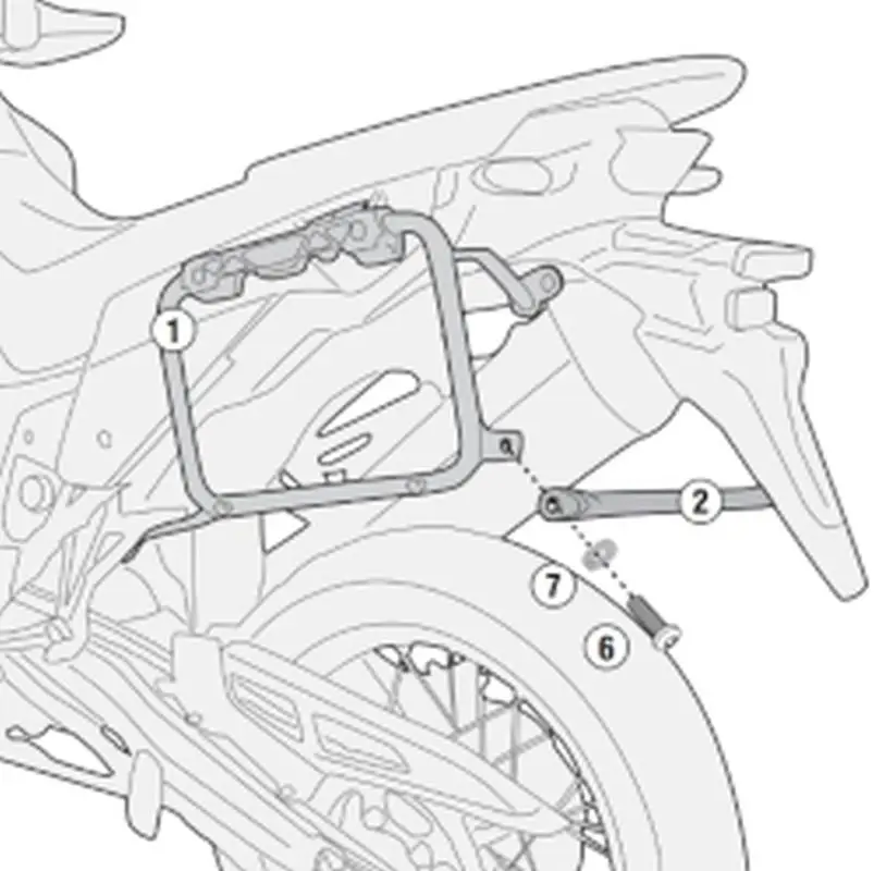 KAPPA boční nosič kufru MONOKEY HONDA XL 750 TRANSALP 23-25 - také pod kufry MONOKEY KMS K'MISSION ALU Poslední Šance