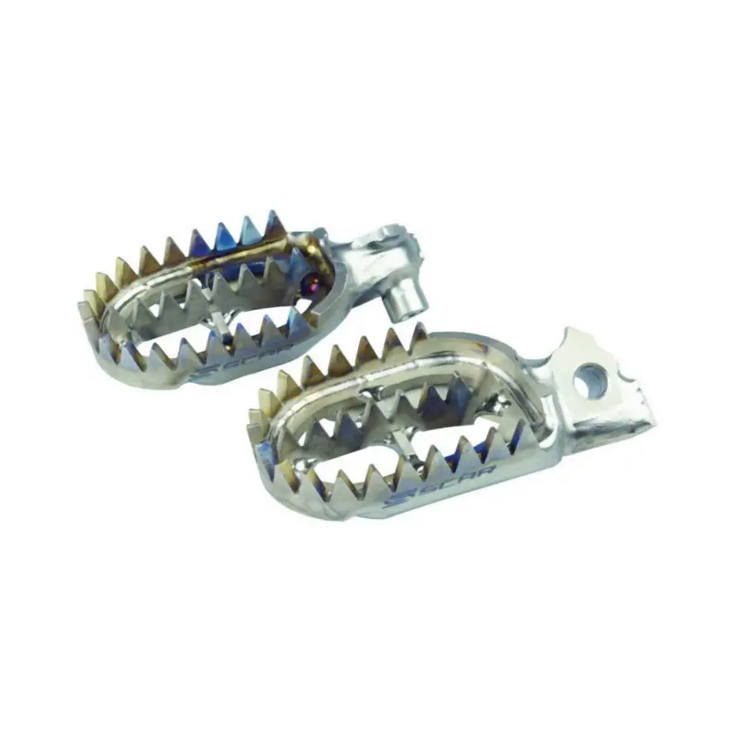 SCAR RACING stupačky řidiče titanové GRIPPER BETA 125 / 250 / 300 / 390 / 480 RR 20-25 barva titanová Expresní Doručení