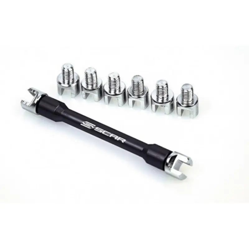 Top Prodej SCAR RACING klíč na niple s výměnnými koncovkami (5,4/5,6/5,8/6,0/6,2/6,4/6,6/6,8mm)