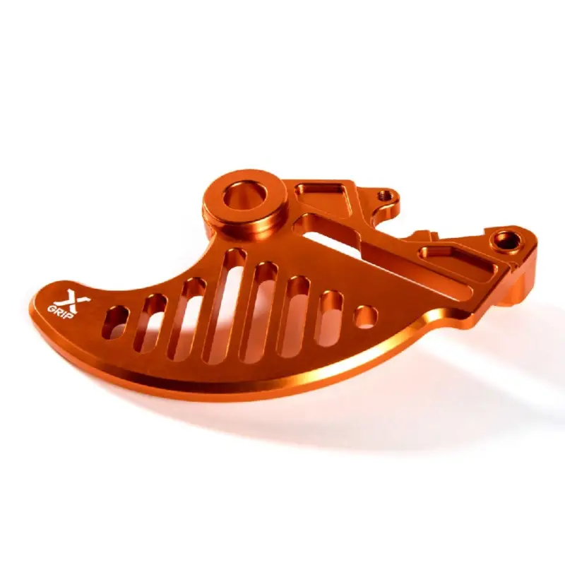 X-GRIP kryt zadního brzdového kotouče KTM SX/SX-F/SXF/XC/XCF 23-, HUSQVARNA TC/FC/TX/FX 23-, (osa 22mm) barva oranžová Vysoce Kvalitní