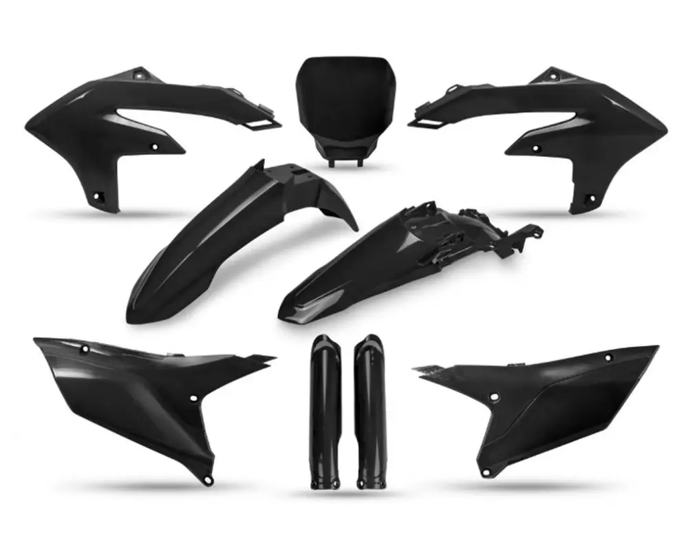 Nízká Cena UFO kompletní sada plastů (FULL KIT) s kryty tlumičů YAMAHA YZF 250 24-26, YZF 450 23-25 barva černá