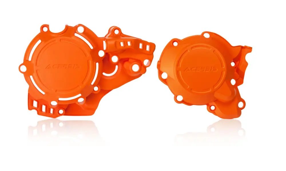 Nejprodávanější ACERBIS kryty motoru (kryt spojky a alternátoru) X-POWER KTM EXC 250 / 300 17-19, SX 250 17-18, HUSQVARNA TE 250 / 300 17-19, TC 250 17-18 barva oranžová