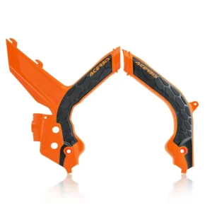 Poslední Šance ACERBIS kryty rámu X-GRIP KTM EXC / EXC-F / XC-W / XCF-W 20-23 barva oranžová / černá