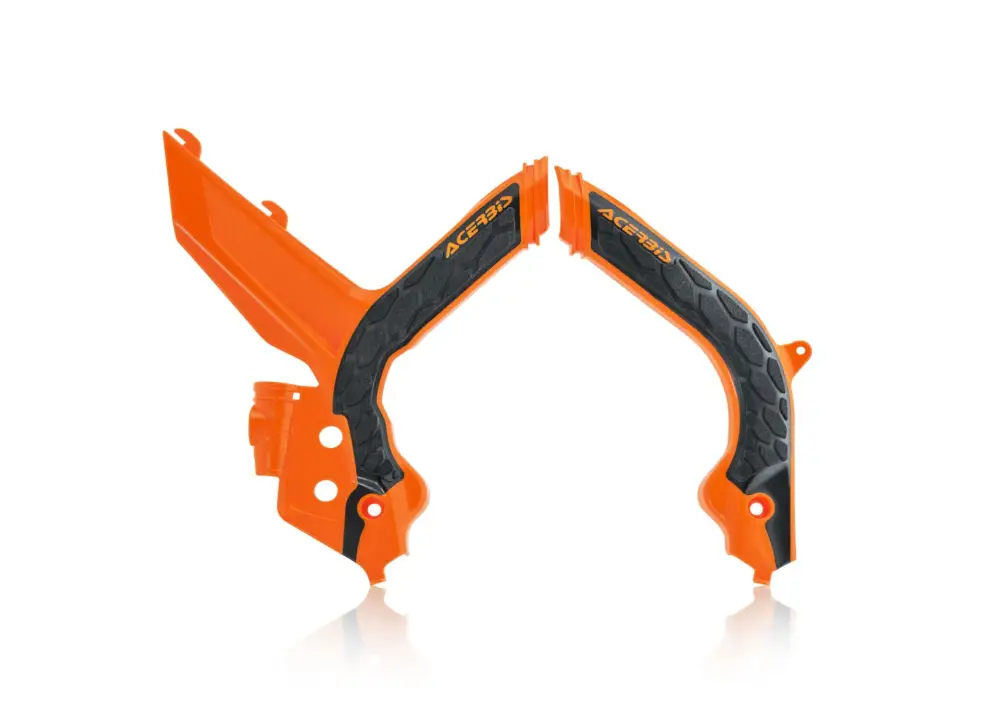 Poslední Šance ACERBIS kryty rámu X-GRIP KTM EXC / EXC-F / XC-W / XCF-W 20-23 barva oranžová / černá