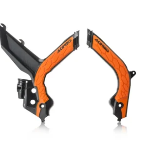 Aktuální ACERBIS kryty rámu X-GRIP KTM EXC / EXC-F / XC-W / XCF-W 20-23 barva černá / oranžová