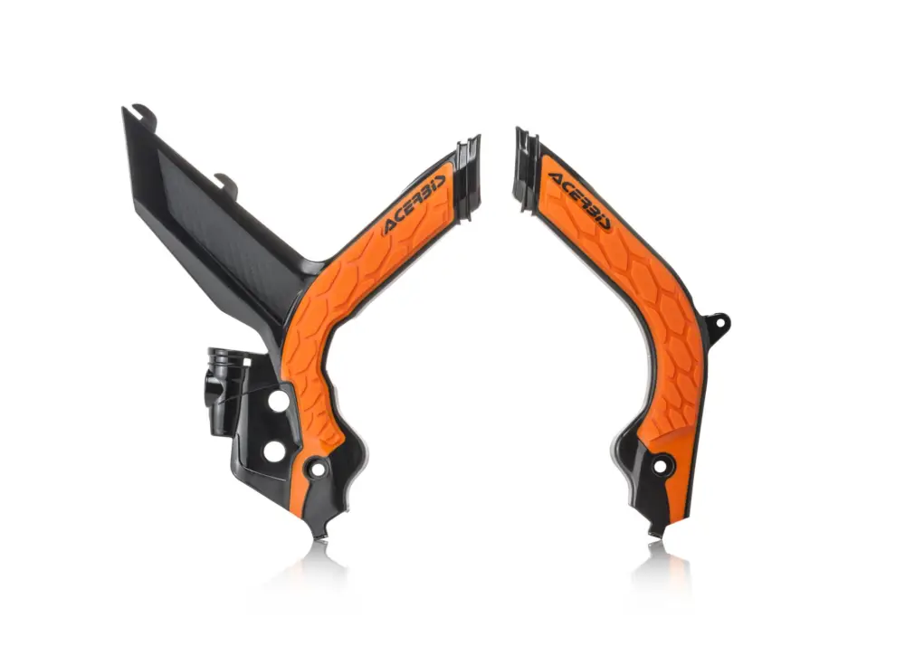 Aktuální ACERBIS kryty rámu X-GRIP KTM EXC / EXC-F / XC-W / XCF-W 20-23 barva černá / oranžová