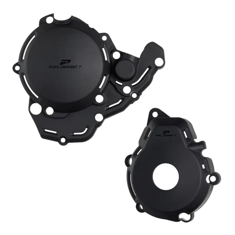 POLISPORT sada krytu alternátoru a spojky vodní pumpy KTM EXC-F 250/350 24-26, HUSQVARNA FE 250/350 24-26, GAS GAS EC-F 250/350 24-26 barva černá Cenový Hit