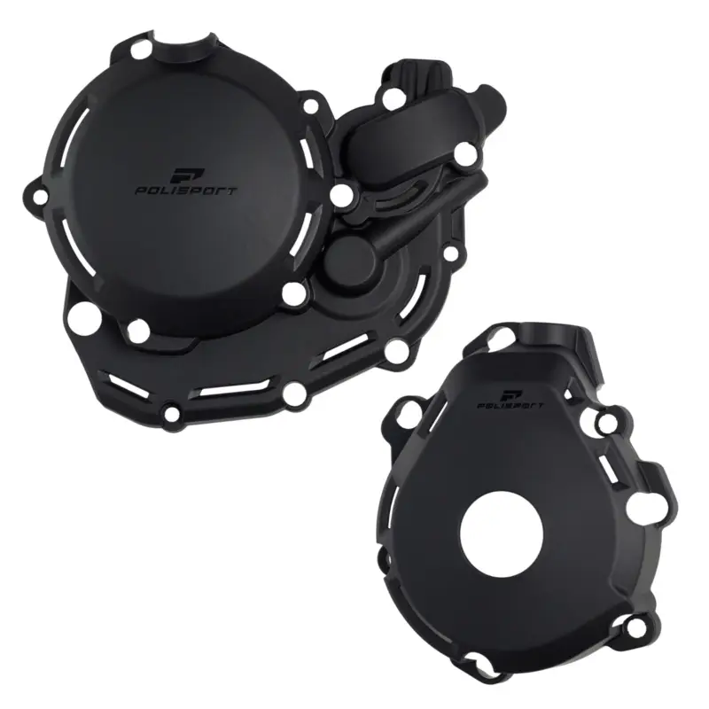 Bezpečná Platba POLISPORT sada krytu alternátoru a spojky vodní pumpy KTM EXC-F 450/500 24-26, HUSQVARNA FE 450/501 24-26, GAS GAS EC-F 450/500 24-26 barva černá