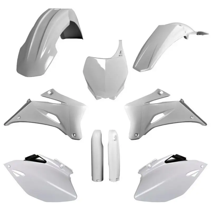 Jen Po Omezenou Doba POLISPORT kompletní sada plastů (FULL KIT) YAMAHA YZ 250F 08-09; YZ 450F 08-09 v sadě přední tabulka (8658100001) i kryty tlumičů (8351400001) barva bílá