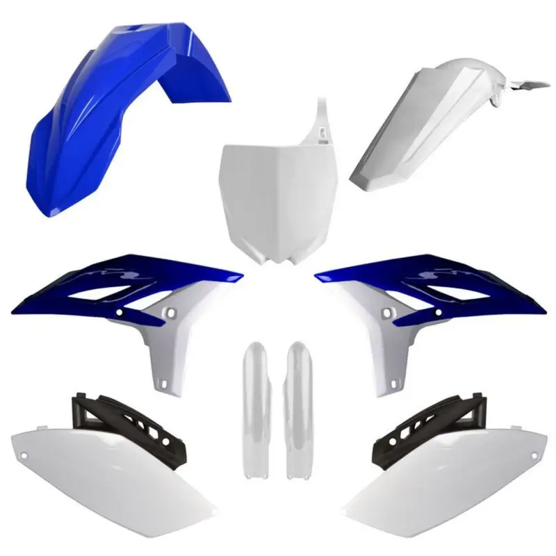 Cenová Bomba POLISPORT kompletní sada plastů (FULL KIT) YAMAHA YZ 250F 10-13 v sadě přední tabulka (8678400001) i kryty tlumičů (8352000001) barva modro bílá OEM