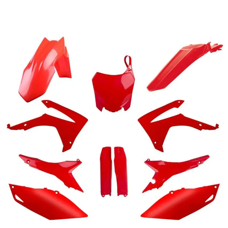 Cenová Bomba POLISPORT kompletní sada plastů (FULL KIT) HONDA CRF 250R 14-17; CRF 450R 13-16 v sadě tabulka přední (8659400001) i kryty tlumičů (8351700003) barva červená