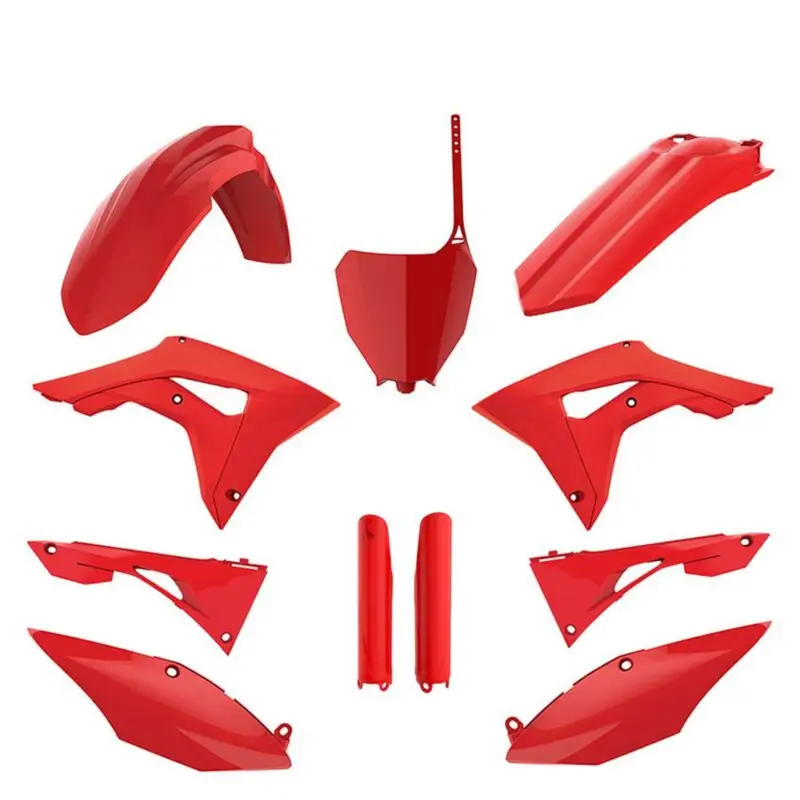 Ihned K Objednání POLISPORT kompletní sada plastů (FULL KIT) HONDA CRF 250R 18-21; CRF 450R 17-20 v sadě tabulka přední (8667200001) i kryty tlumičů (8351900003) barva červená