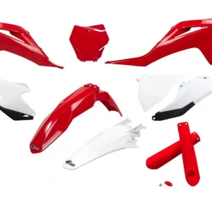 UFO kompletní sada plastů (FULL KIT) s kryty tlumičů GAS GAS MC 125 / 250 21-23, EX 250 / 300 21-23, MC-F / EX-F 250 / 350 / 450 21-23 barva červená bílá Koupit Online