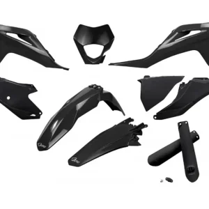 Víkendová Akce UFO kompletní sada plastů (FULL KIT) s kryty tlumičů GAS GAS EC / EC-F 250 / 300 / 350 21-23 barva černá