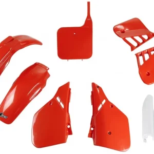 Akční Cena UFO kompletní sada plastů (FULL KIT) s kryty tlumičů HONDA CR 250 87 barva OEM (červená) (HO093E999)