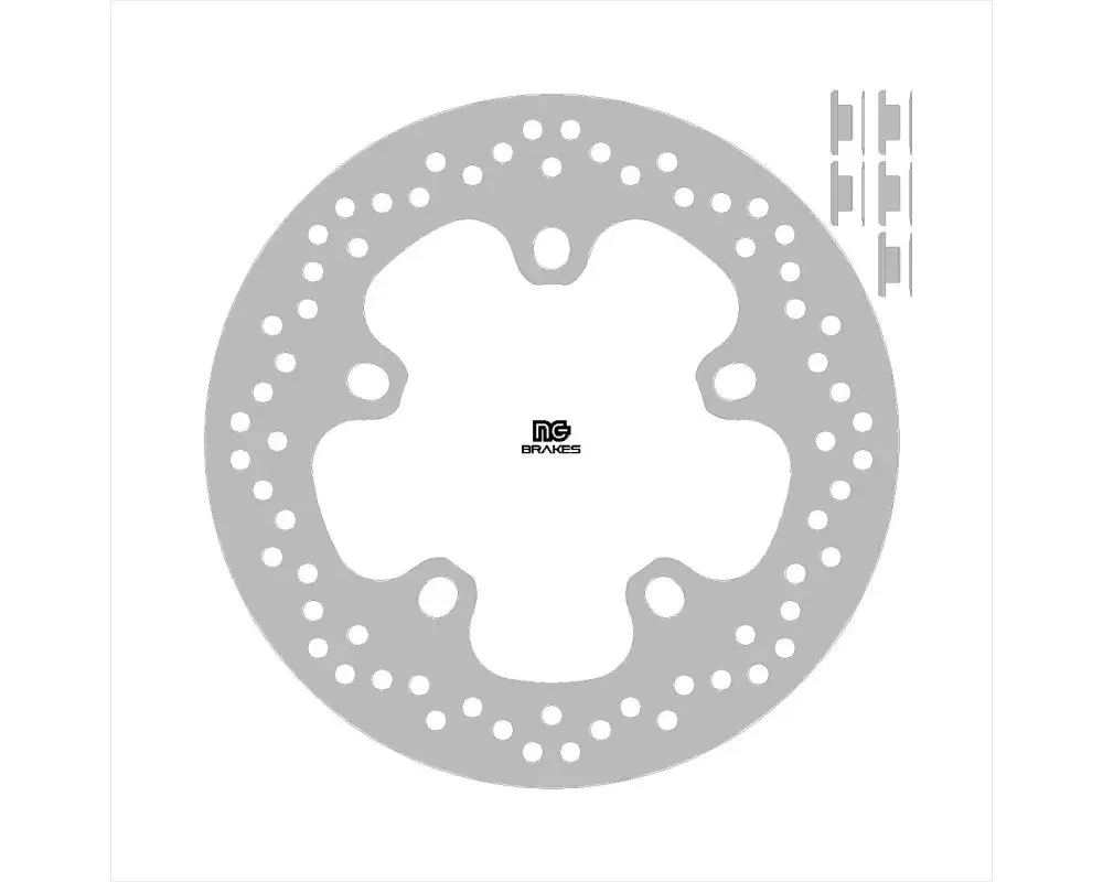 NG brzdový kotouč zadní INDIAN STANDARD FTR 1200 18-23 (260X117,4X5mm) (5X13,8X16,4mm) Akční Cena