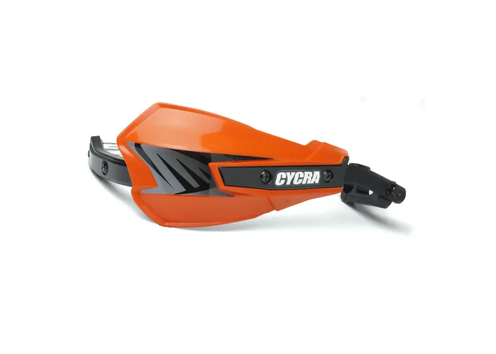 CYCRA kryty páček (HANDBARY-hliníkové jádro) s upevněním (22 / 28,6mm) model VORTEX barva oranžová Novinka