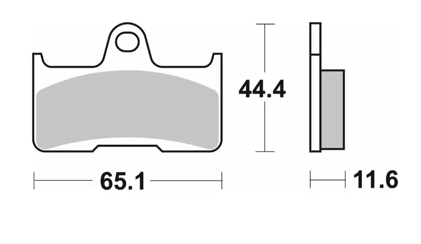 Novinka SBS brzdové destičky KH344 OFF-ROAD sintrované barva zlatá YAMAHA YFM 660 02-08 CF-MOTO, GOES zadní
