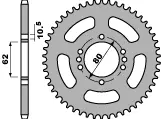 Akce PBR rozeta zadní 843 52 C45 YAMAHA DT 80LC 85-96 (řetěz 428) (MADE IN ITALY)