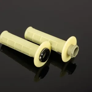 RENTHAL gripy MX R-WORKS LOCK-ON ARAMID (HALF WAFFLE) barva krémová Autentický