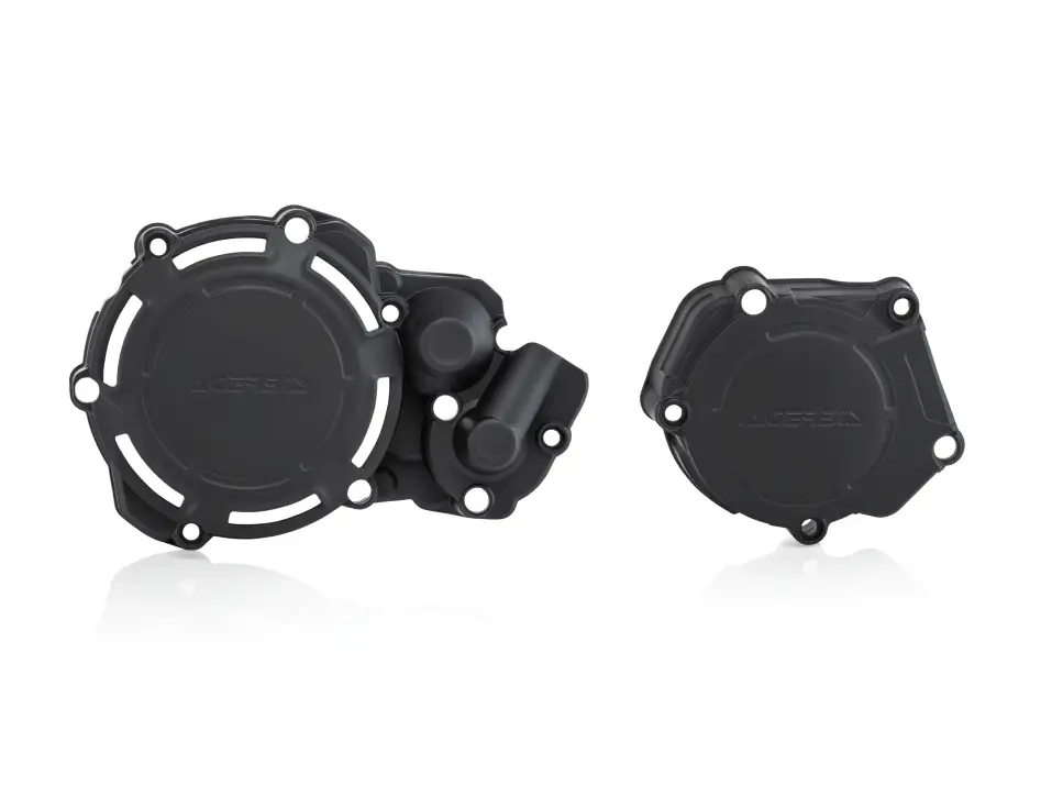 Přímo Od Výrobce ACERBIS kryty motoru (kryt víka spojky a alternátoru) X-POWER YAMAHA YZ 250 05-26, FANTIC XX 250 21-26 barva černá