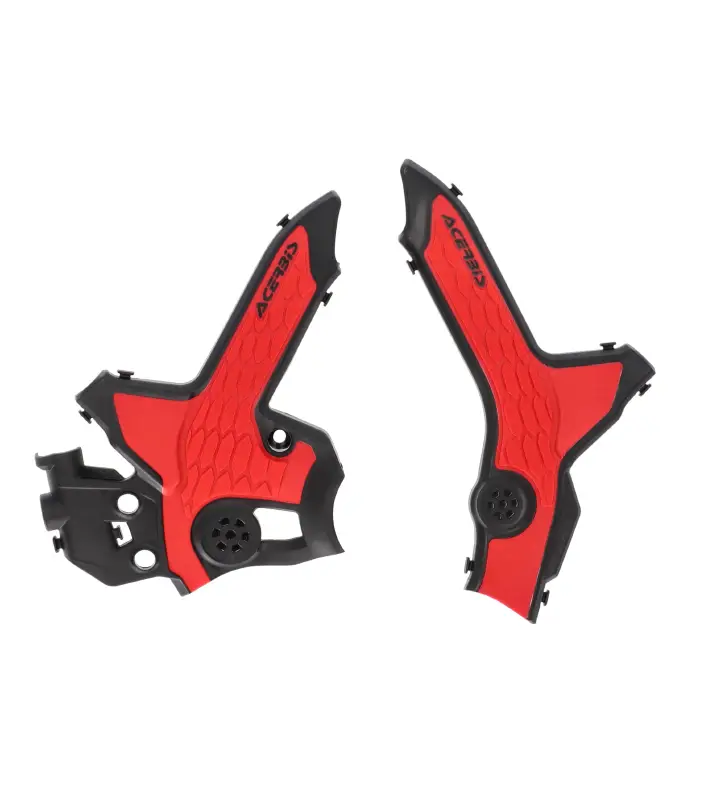 ACERBIS kryty rámu X-GRIP HONDA CRF 250 L 21-24, CRF 300 L 21-26, CRF 300 RALLY 21-24 barva červená / černá Výprodej