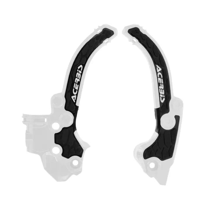 Sleva ACERBIS kryty rámu X-GRIP KTM SX 50 24-26, GAS GAS MC 50 24-26, HUSQVARNA TC 50 24-26 barva bílá / černá