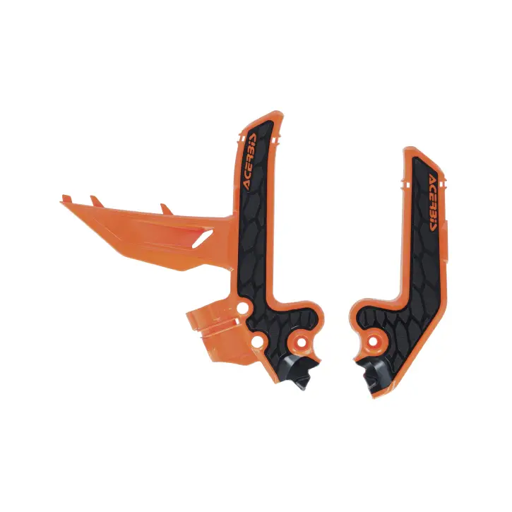 Poslední Šance ACERBIS kryty rámu X-GRIP KTM SX 85 25-26, GAS GAS MC 85 25-26 barva oranžová / černá