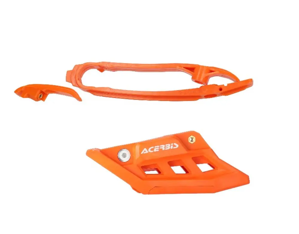 ACERBIS kluzák + vodítko řetězu komplet KTM SX 85 25-26 , HUSQVARNA TC 85 25-26, GAS GAS MC 85 25-26 barva oranžová Nejlepší Volba