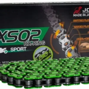 RK hnací řetěz (MOTOCROSS) 520MXZ5-120 spona (CL) v sadě barva zelená (objem: do 500 ccm) Koupit Online