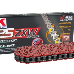 RK hnací řetěz (MOTOCROSS) 520MXZ5-120 spona (CL) v sadě barva červená (objem: do 500 ccm) Ověřený