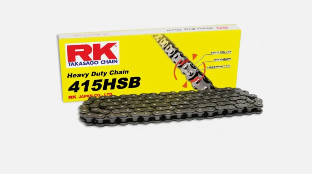 RK hnací řetěz 415HSB-120 spona (CL) v sadě barva STANDARD (objem: do 110 ccm) Nejlepší Volba