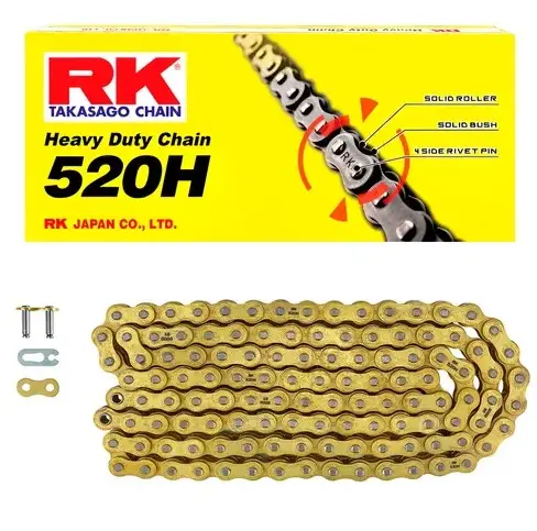 RK hnací řetěz GS520H-120 spona (CL) v sadě barva zlatá (objem: do 250 ccm) Kup Teď