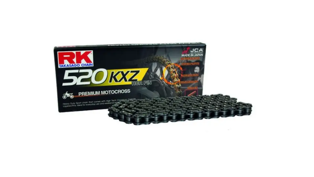 RK hnací řetěz (MOTOCROSS) 520KXZ-120 spona (CL) v sadě barva STANDARD (objem: do 450 ccm) Přímo Od Výrobce